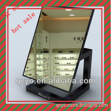 Clear glass adhesive acrylic mirror sheets with acrylic black frame